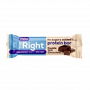 imageFizico, The Right Protein Bar, Pachet 21 batoane proteice cu ciocolata, acoperite cu ciocolata cu lapte, fara zaharuri adaugate, cu indulcitori, 21 buc x 60 g