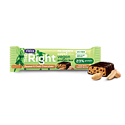 imageFizico, The Right Vegan Protein Bar, Pachet 28 batoane cu proteine vegetale si arahide, acoperit cu ciocolata neagra, fara zaharuri adaugate, cu indulcitori, 28 x 40g