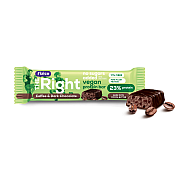 imageFizico, The Right Vegan Protein Bar, Pachet 28 batoane cu proteine vegetale si cafea, acoperit cu ciocolata neagra, fara zaharuri adaugate, cu indulcitori, 28 x 40g